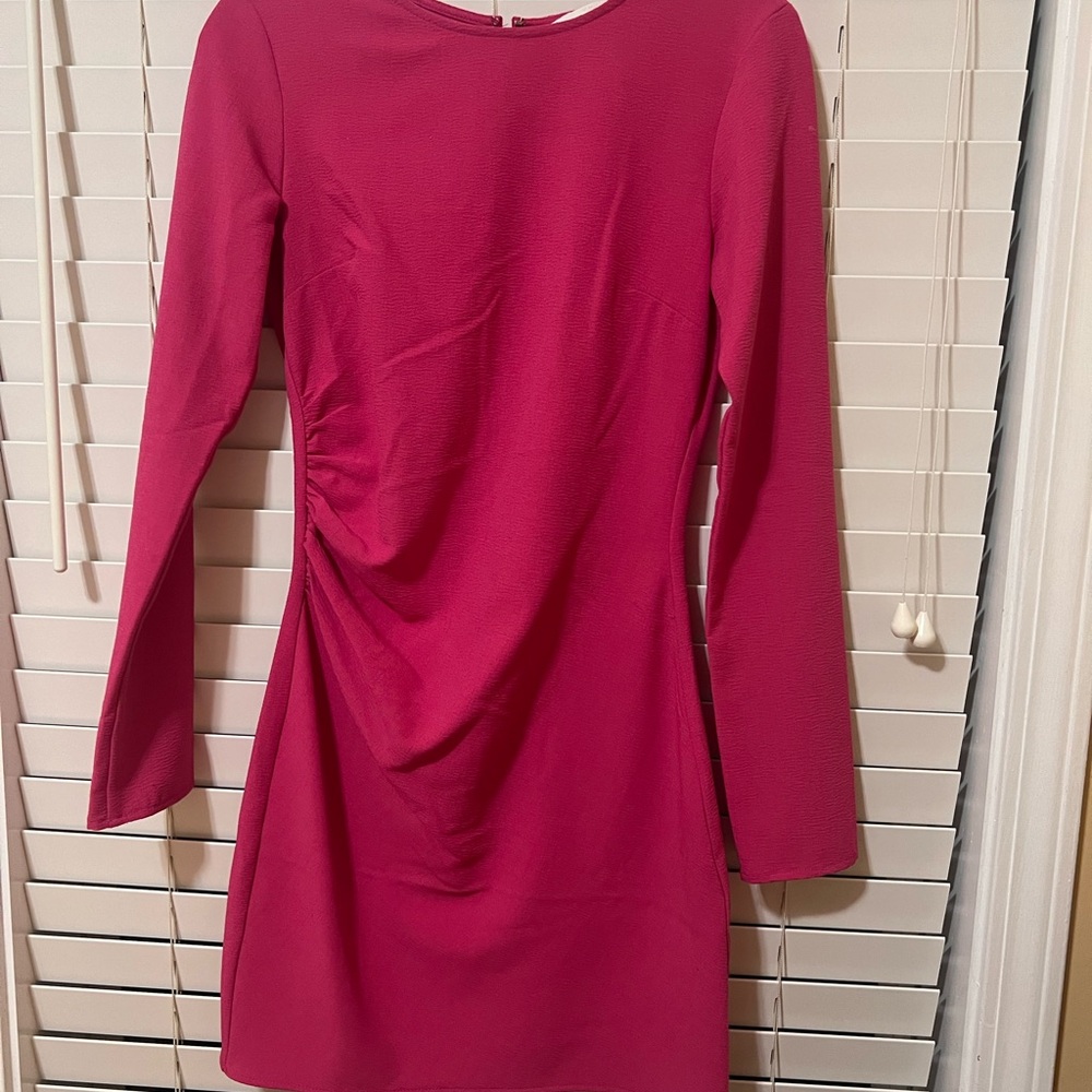 H&M Pink long sleeve dress